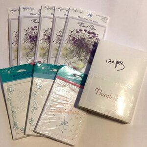 A Bundle of Baby Shower Thank You & Invitation Cards With Envelopes